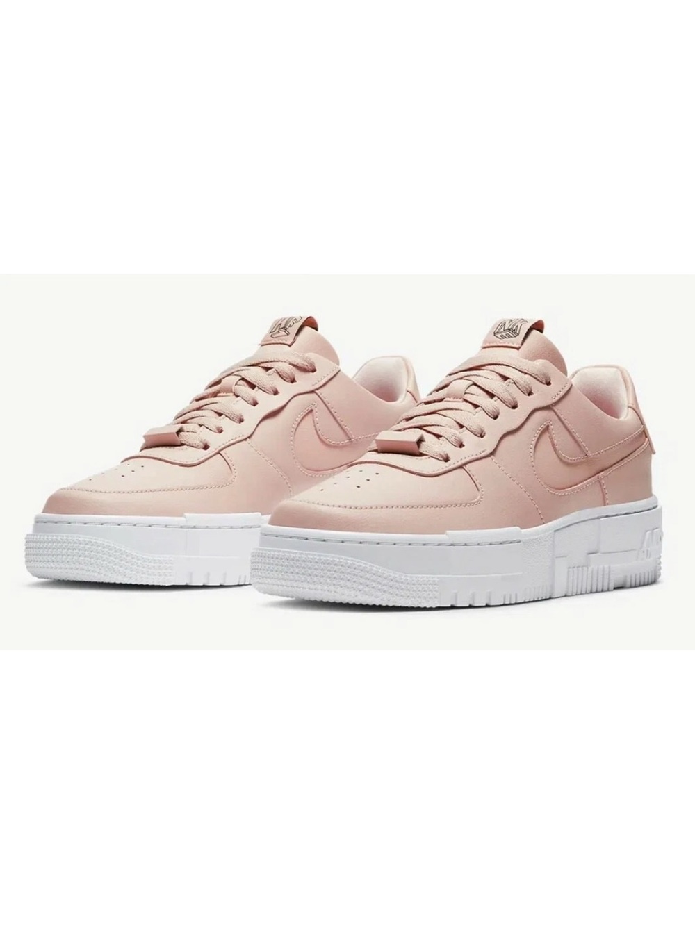 Nike Air Force 1 Pixel Particle Beige Lifestyle Sneakers Sz Women's 7 Very Nice!